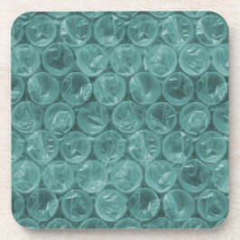Turquise bubble wrap mönster underlägg