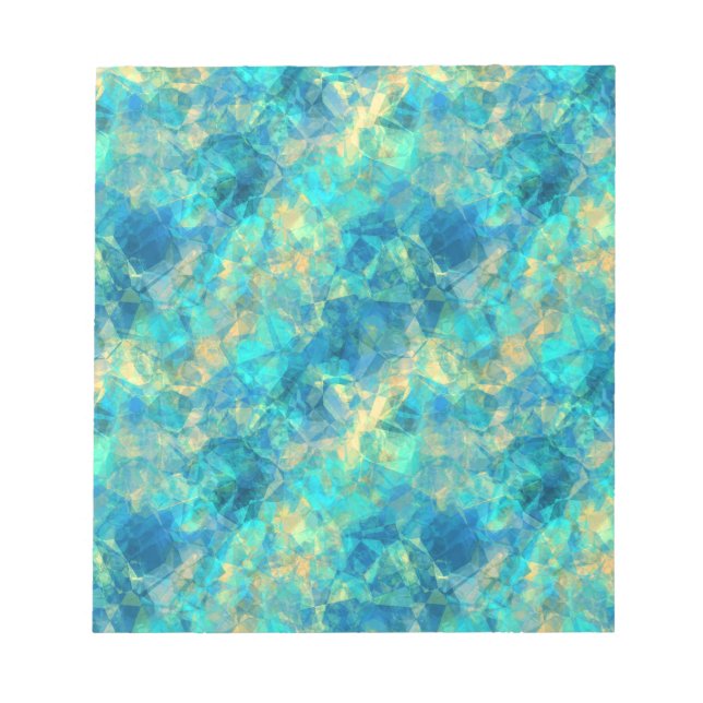 Turquise Crumpled Struktur Anteckningsblock (Framsida)