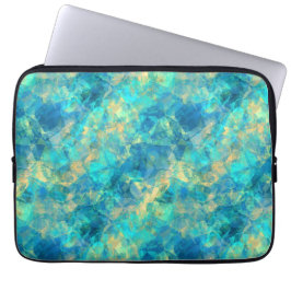 Turquise Crumpled Struktur Laptop Sleeve