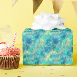 Turquise Crumpled Struktur Presentpapper