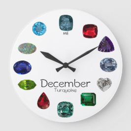 Turquise, december Birthstone Stor Klocka