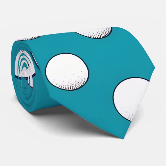 Turquise Doted Manar Neck Tie Slips (Rullad)