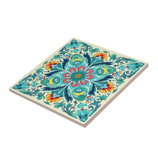 Turquise Dream Iznik Kakelplatta (Sidan)