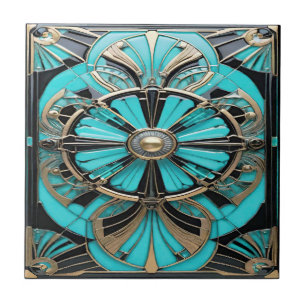 Turquise Dreams Ceramic Tile Kakelplatta