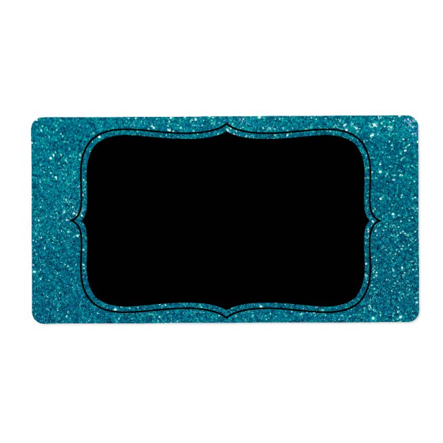 Turquise Glitter Fraktsedel (Framsidan)