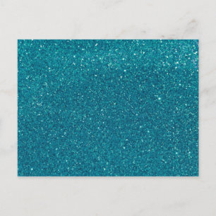 Turquise Glitter Sparkles Vykort