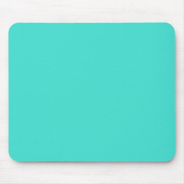 Turquise Grönt-Blue Solid Färg Musmatta (Framsidan)