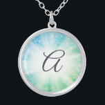 *~* Turquise & Grönt Light Burst Gnistra Monogram Silverpläterat Halsband<br><div class="desc">JEWELRY MED AVSIKT (R) - Energetiskt förstärkt juveli. Eftersom jag är en professionell som avstånd andlig energiåterförsäljare sedan 2001 har jag lärt mig, utvecklat och utnyttjat energilagringens kraft. All min JEWELRY MED INTENTION (R) bär läkningsenergin i positiv manifestation. JEWELRY är redo att ta emot er egen personliga avsikt. När denna...</div>
