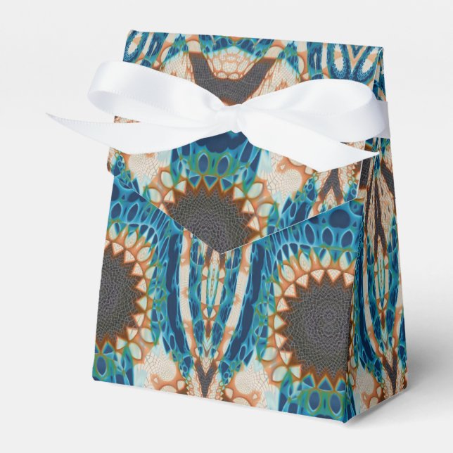 Turquise Guld Sol Southwest Art Presentaskar (Framsidan Sidan)