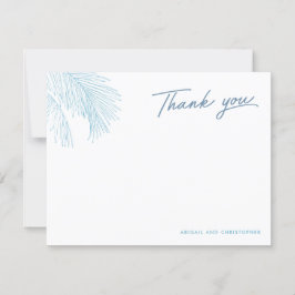 Turquise Handflatan Lövs Tropical Beach Tack Kort