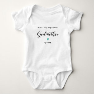 Turquise Heart blir du min gudmor Frieri T Shirt