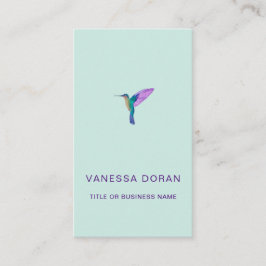 Turquise Hummingbird Affärskort Visitkort