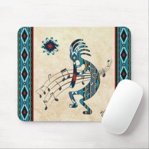 Turquise Kokopelli Mouse Pad Musmatta
