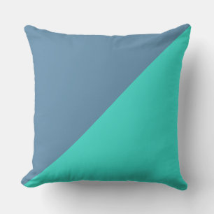Turquise & Luft Force blue Solid Färg Kudde
