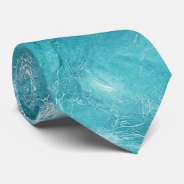 Turquise Marble Abstrakt Neck Tie Slips
