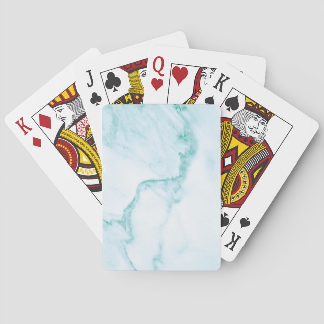 Turquise Marble Casinokort (Baksidan)