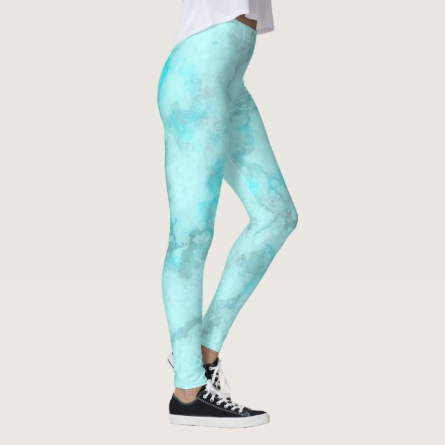 Turquise Marble Leggings (Höger)