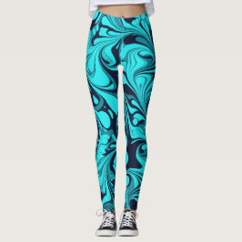 Turquise Marble Leggings