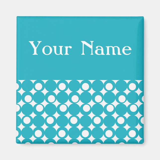 Turquise Mod Boll Design @ Emporio Moffa Magnet (Framsidan)