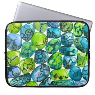Turquise mönster laptop fodral