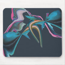 Turquise Navy Blue Rosa Abstrakt Art