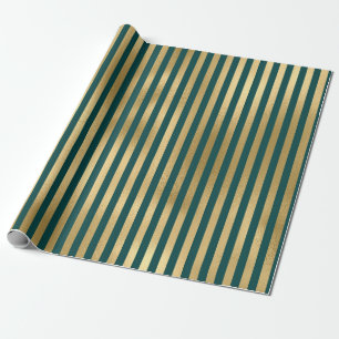 Turquise och Gold Foil Rand Presentpapper