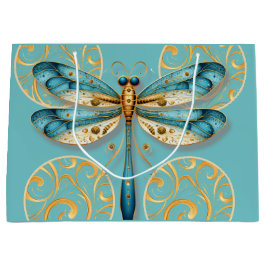 Turquise och Guld Dragonfly