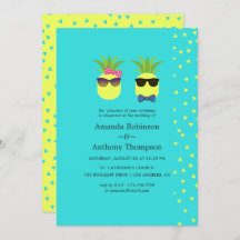Turquise och Lemon Tropical Summer Beach Wedding