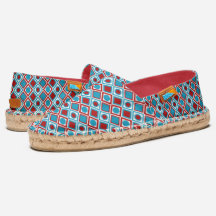 Turquise och Red Diamond Mönster