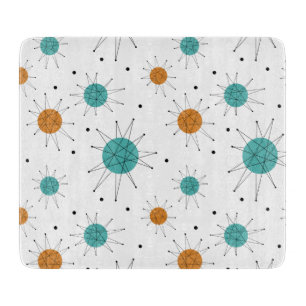 Turquise Orange Franciscan Starburst Midhundrade