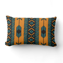 Turquise Orange Southwest Tribal Aztec Mönster
