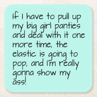 Turquise Placera stora stordåd i Ord Underlägg Papper Kvadrat