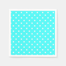 Turquise polka dot modern glamor