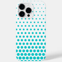 Turquise Polka dots Modern White