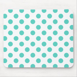 Turquise polka dots musmatta