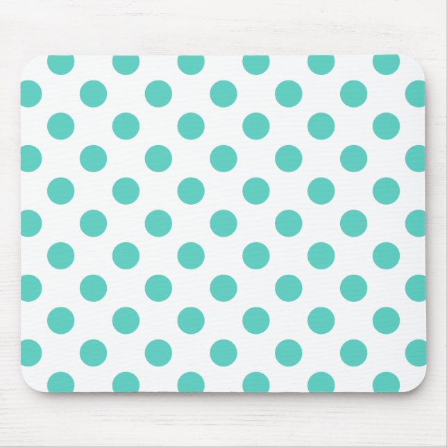 Turquise polka dots musmatta (Framsidan)