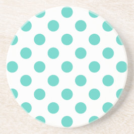 Turquise polka dots underlägg