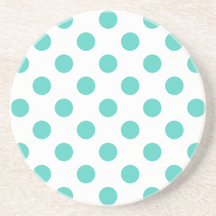 Turquise polka dots underlägg