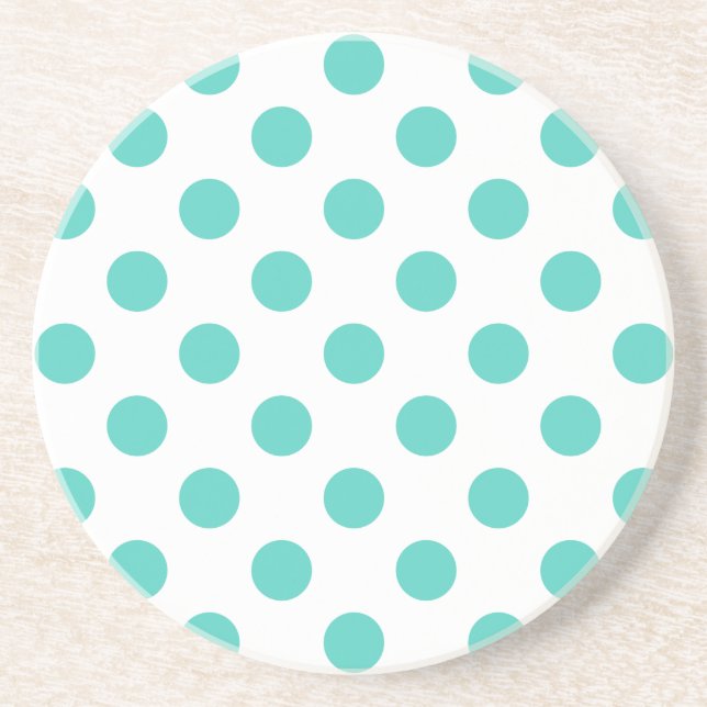 Turquise polka dots underlägg (Framsidan)