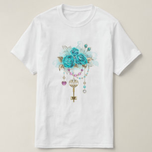 Turquise Ro med Nycklar T Shirt