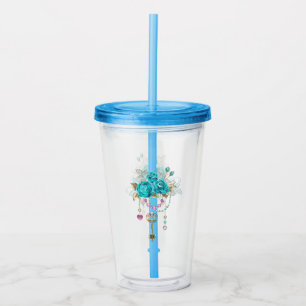 Turquise Ro med Nycklar Take Away Mugg