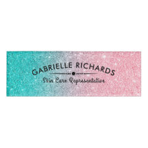 Turquise & Rosa Sparkling Faxu Glitter