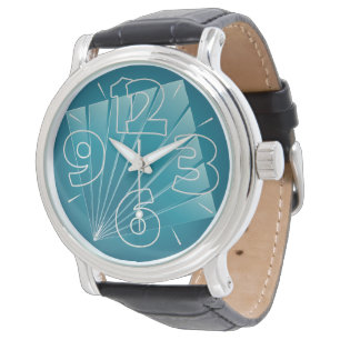 Turquise rosett band armbandsur