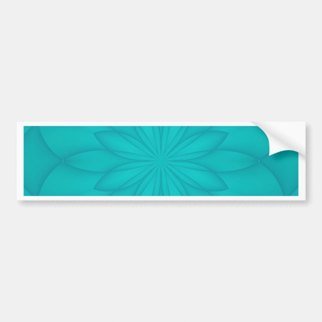 Turquise Rosette Bildekal (Framsidan)