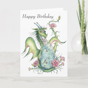 Turquise (Sagittarius) Dragon - födelsedagskort Kort