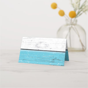 Turquise Sandy Toes Salty Kisses Place Cards Placeringskort