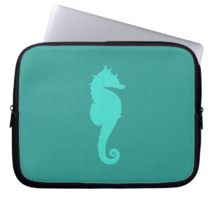 Turquise Sea Horse Laptop Sleeve