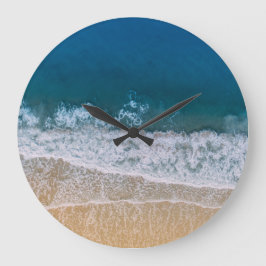 Turquise Sea Tropical Sandy Beach Florida Stor Klocka