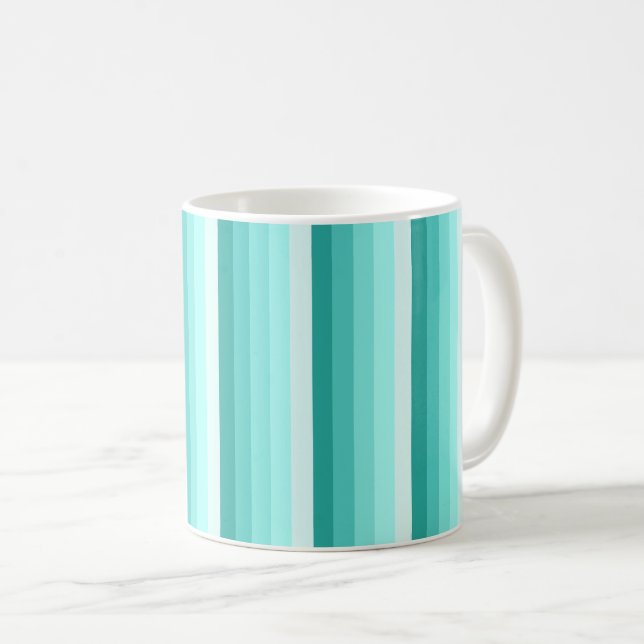Turquise Shadow rand Kaffemugg (Framsida höger)