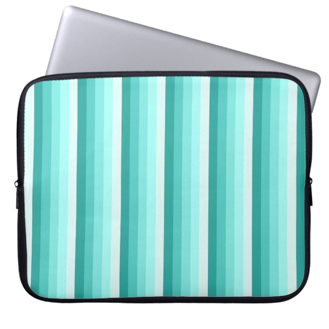 Turquise Shadow rand Laptop Fodral (Framsidan)